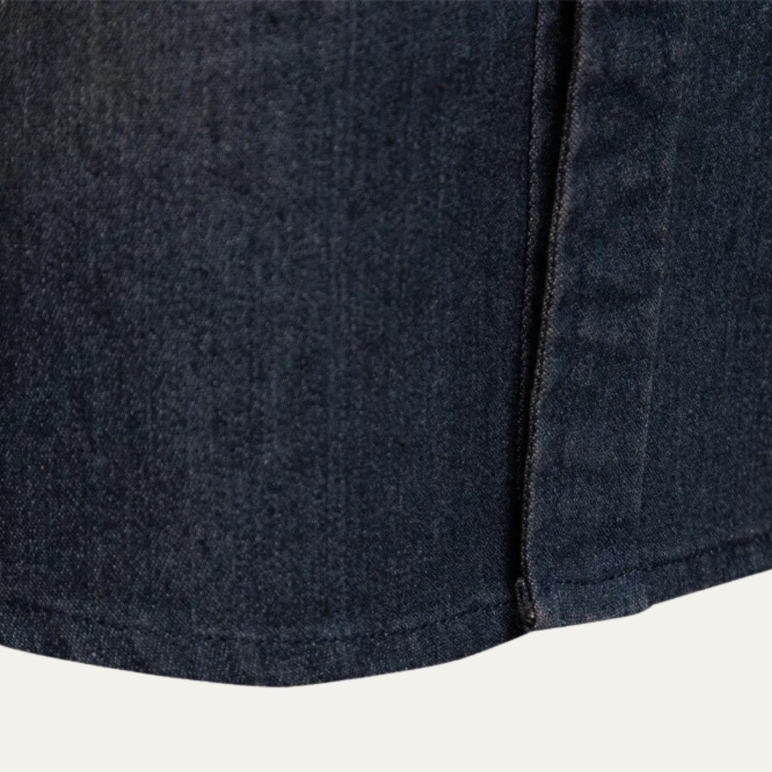 La Chemise en Coton à Col Montant Slim Fit Tendance pour Homme Roseland