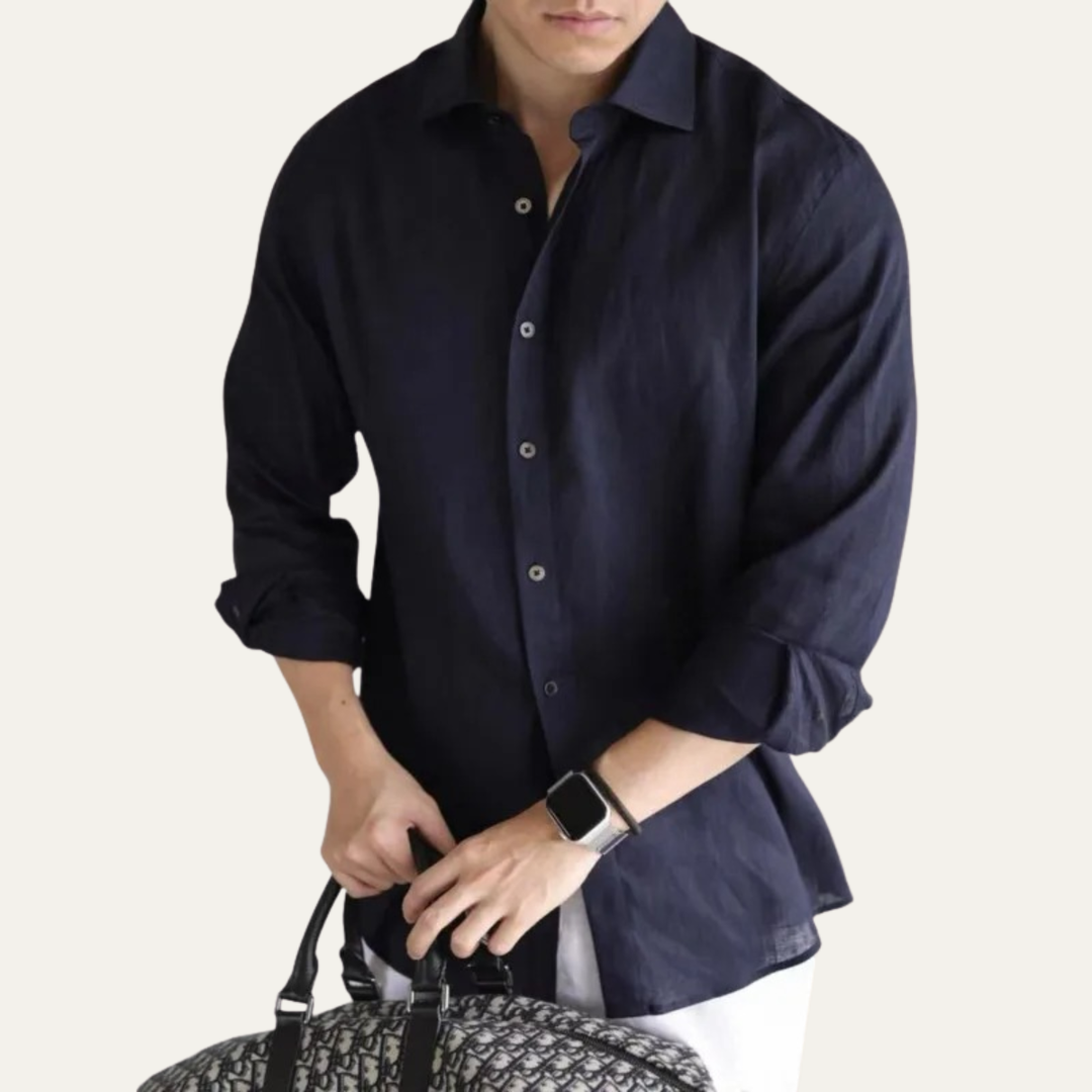 La Chemise de Bureau Décontractée pour Hommes de Style Britannique Oakfield