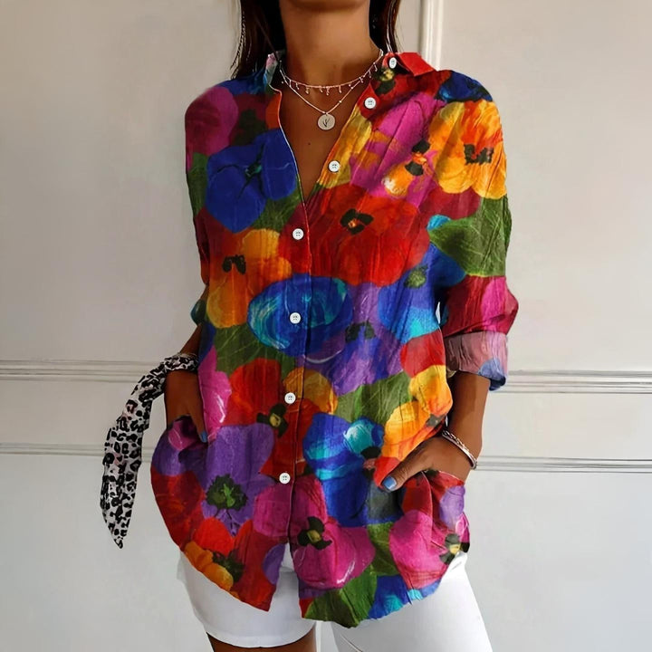 Selina | Blouse à imprimé coloré