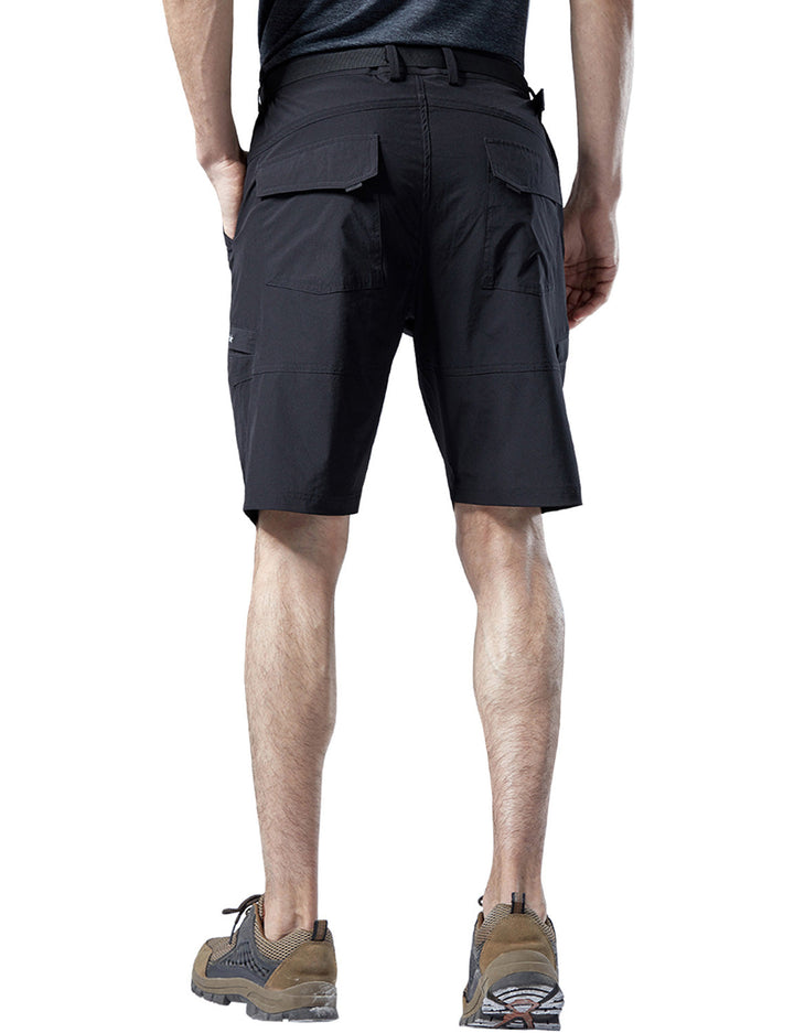 Short cargo décontracté à séchage rapide pour hommes, travail de randonnée, multi-poches, extérieur