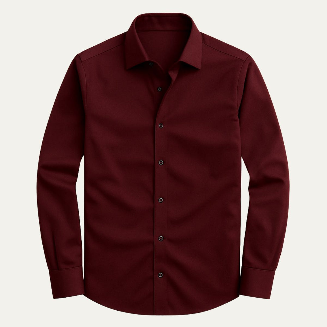 La Chemise Formelle en Coton Satin Kensington pour Hommes