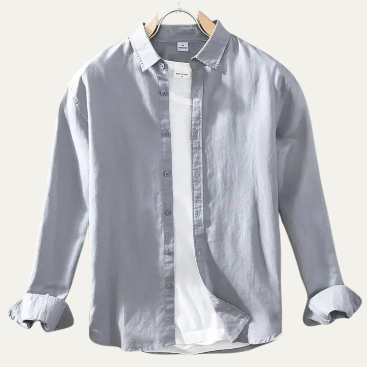 La Chemise Classique en Lin et Coton pour Hommes Ashenwood