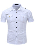 Chemise à Manches Courtes pour Homme