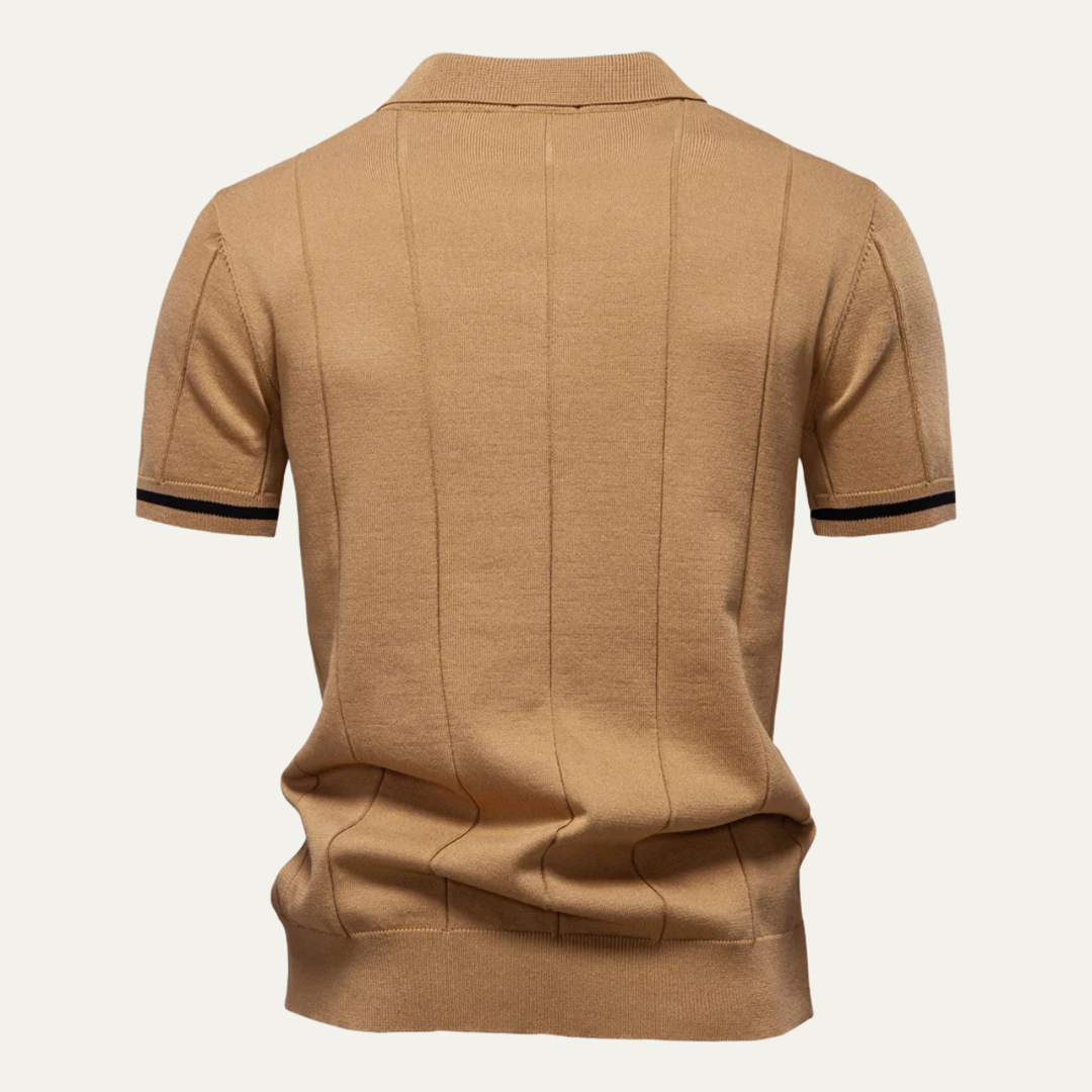 Le Polo Slim Fit à Zip pour Homme San Marino