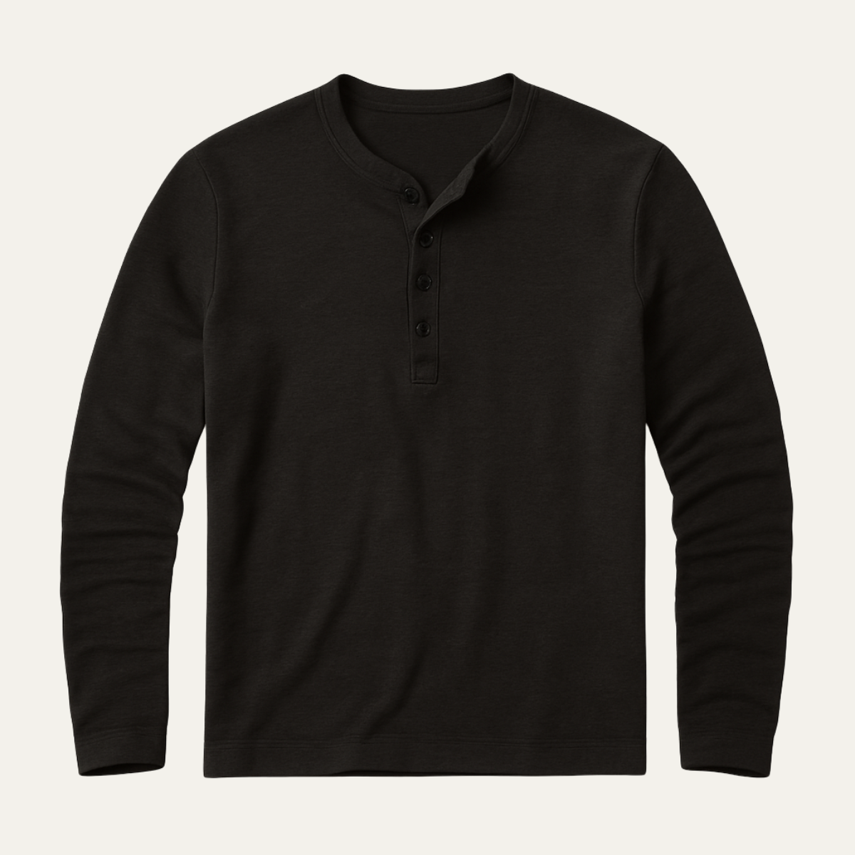 La Chemise Henley à Manches Longues pour Homme de Sheffield - Haut en Coton Moderne
