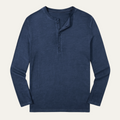 La Chemise Henley à Manches Longues pour Homme de Sheffield - Haut en Coton Moderne