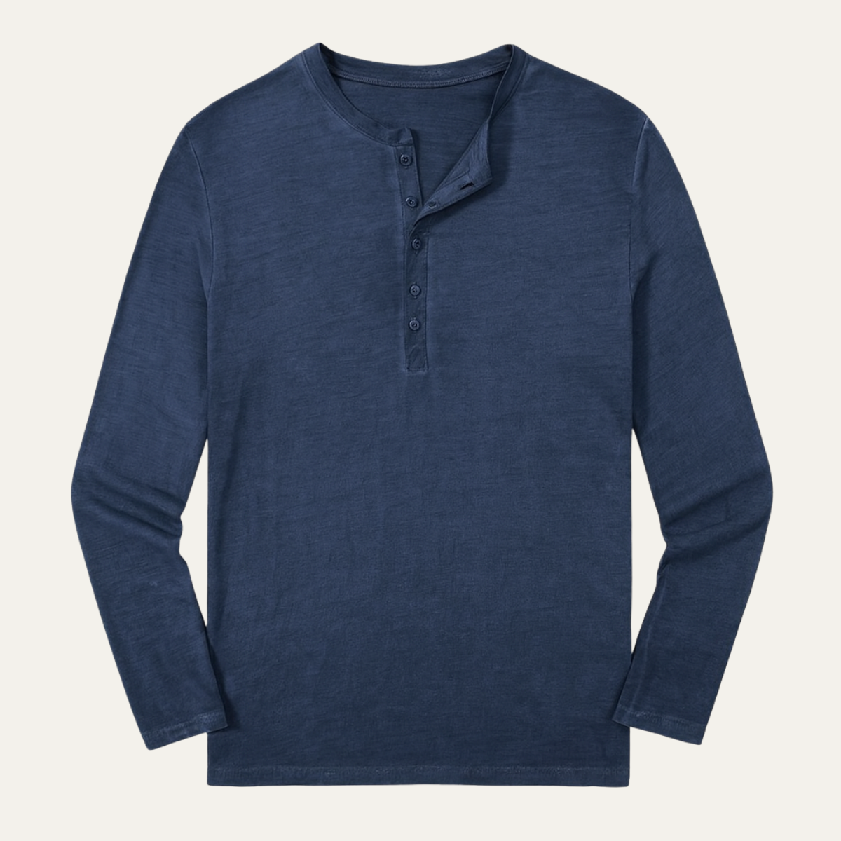 La Chemise Henley à Manches Longues pour Homme de Sheffield - Haut en Coton Moderne