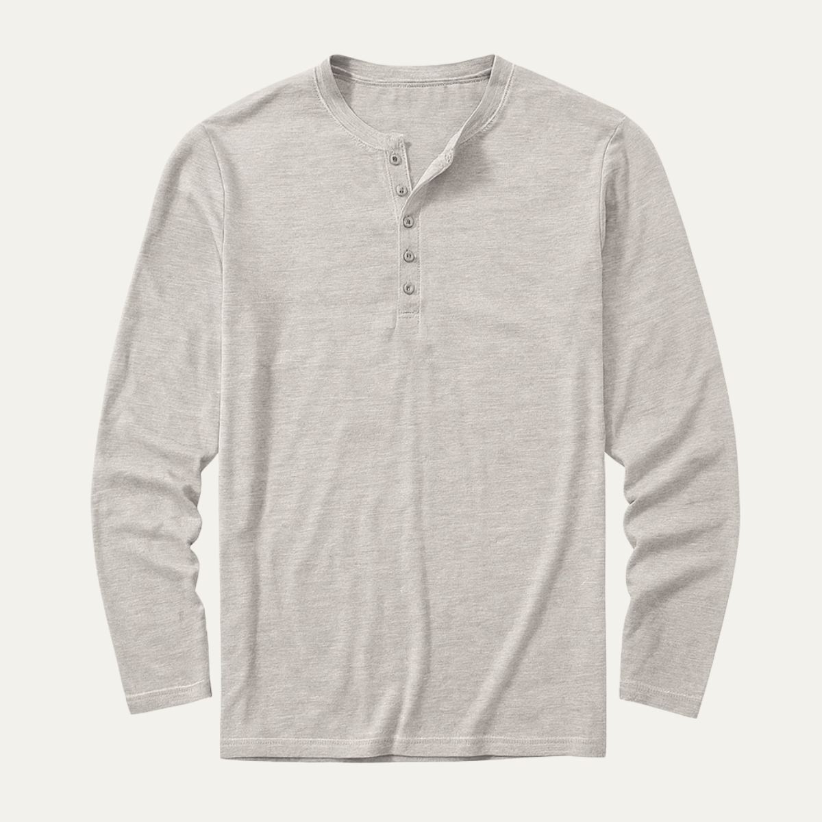 La Chemise Henley à Manches Longues pour Homme de Sheffield - Haut en Coton Moderne