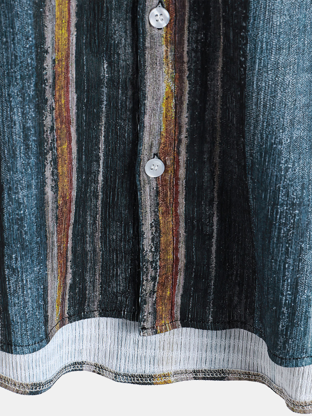 Chemise hawaïenne à manches courtes et rayures pour homme