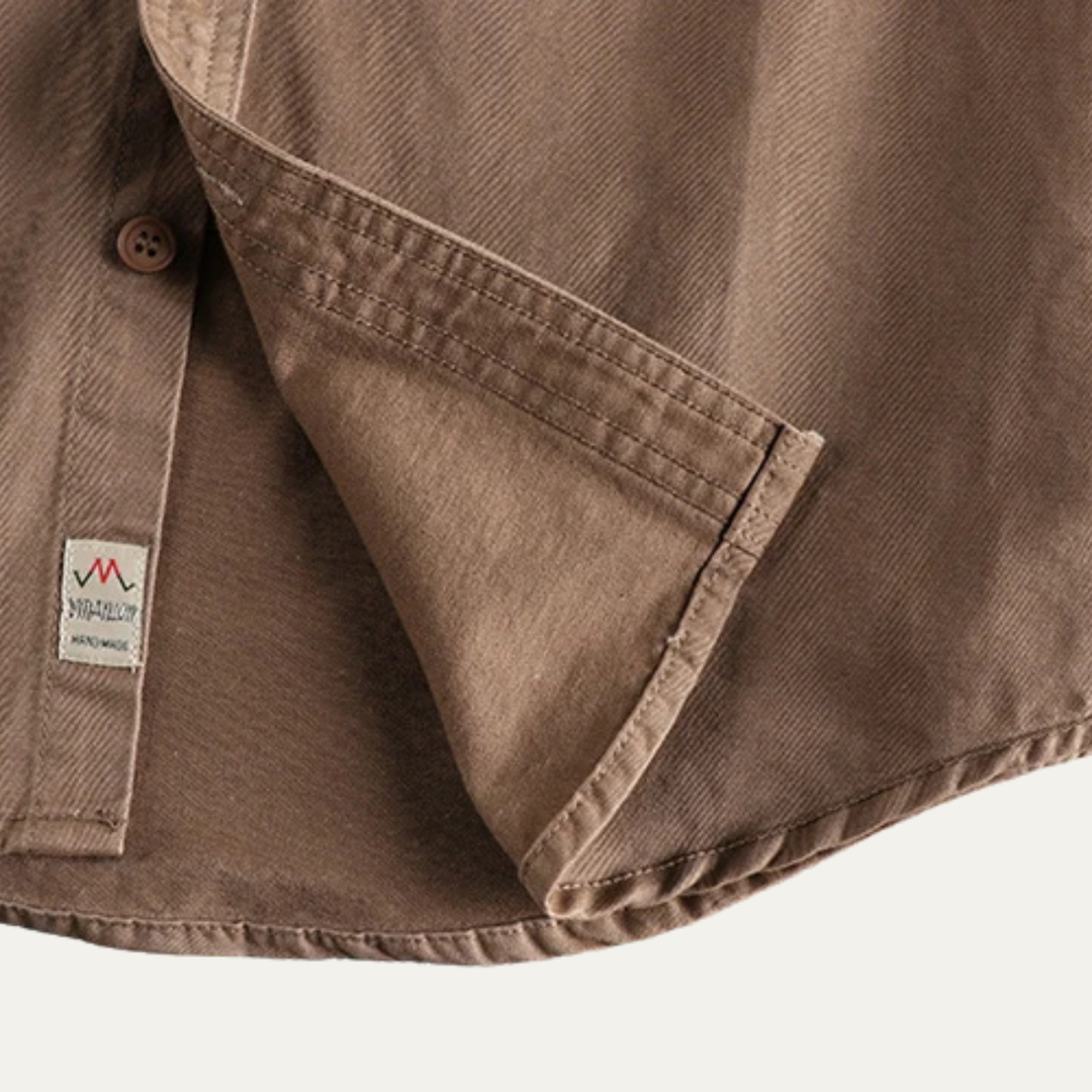 La Veste Chemise Utilitaire Vintage Lavée pour Hommes Hillston