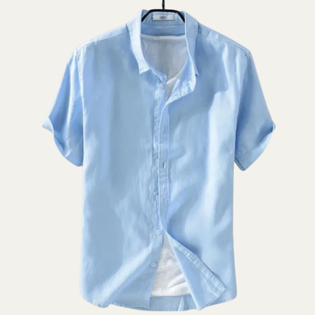 La Chemise Relaxed Fit en Coton Lin Léger pour Hommes Montland