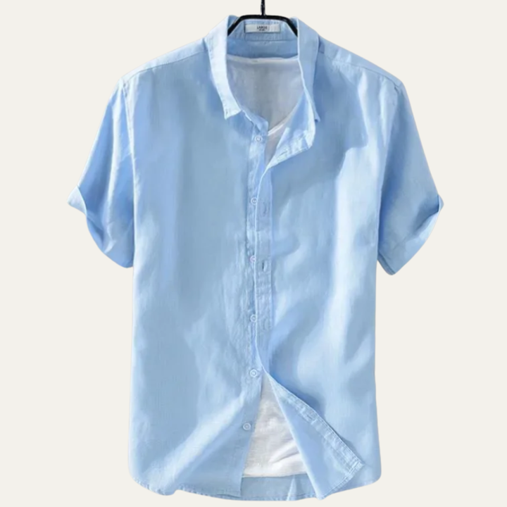 La Chemise Relaxed Fit en Coton Lin Léger pour Hommes Montland