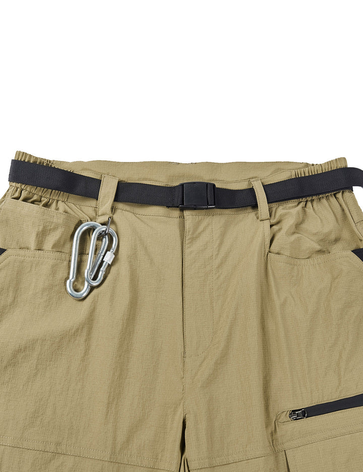 Short cargo léger multi-poches à séchage rapide pour hommes, travail décontracté, randonnée, travail