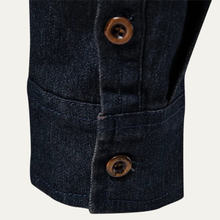 La Chemise en Coton à Col Montant Slim Fit Tendance pour Homme Roseland