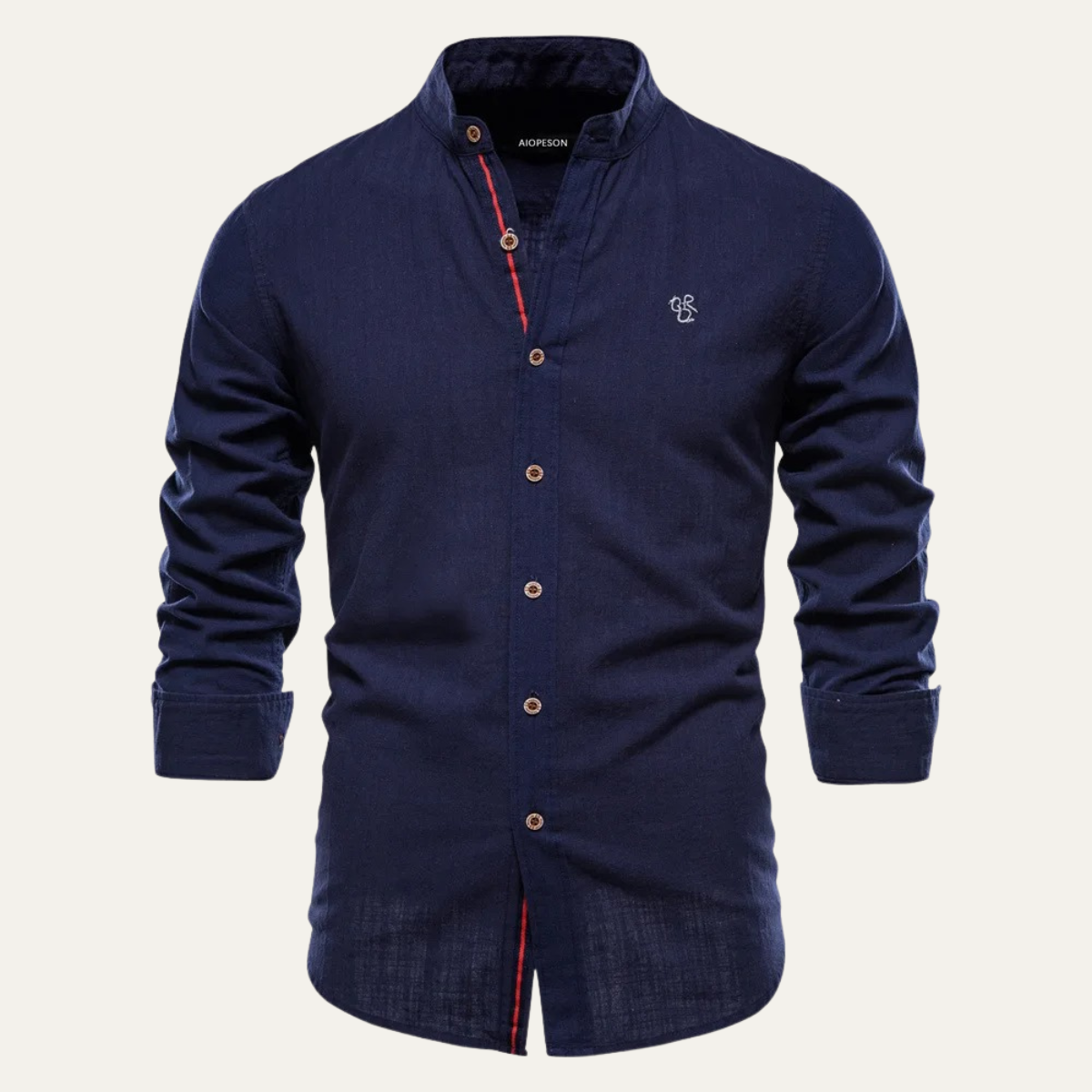 La chemise décontractée à col montant pour homme Pineview Ridge, coupe slim