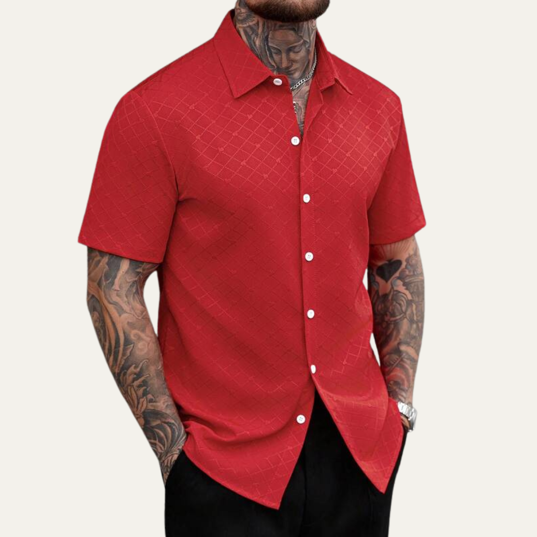 La chemise décontractée à boutons texturée pour hommes Timberlake Ridge