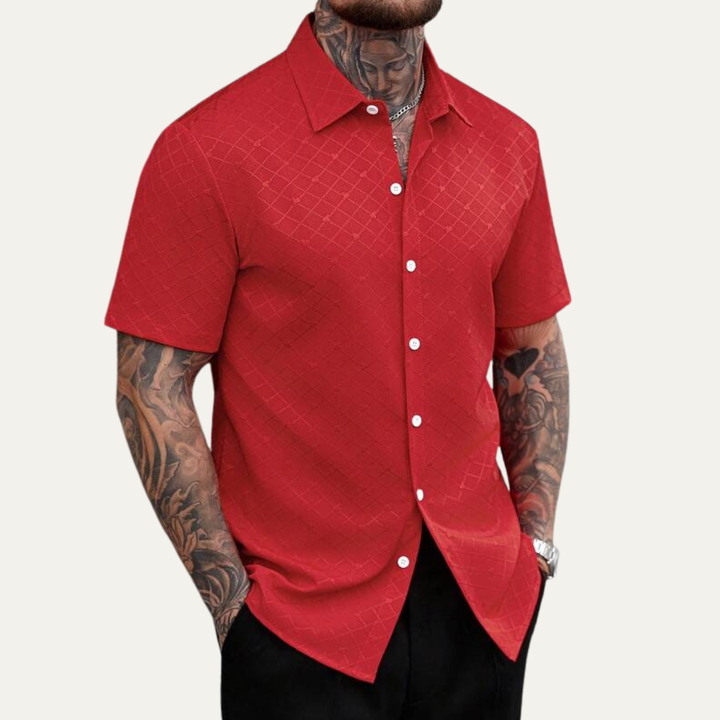 La chemise décontractée à boutons texturée pour hommes Timberlake Ridge