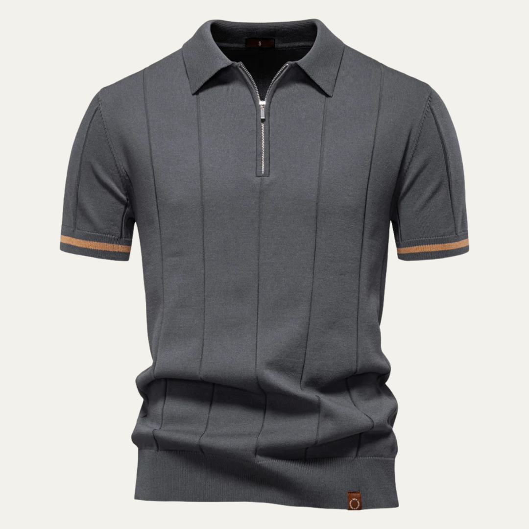 Le Polo Slim Fit à Zip pour Homme San Marino