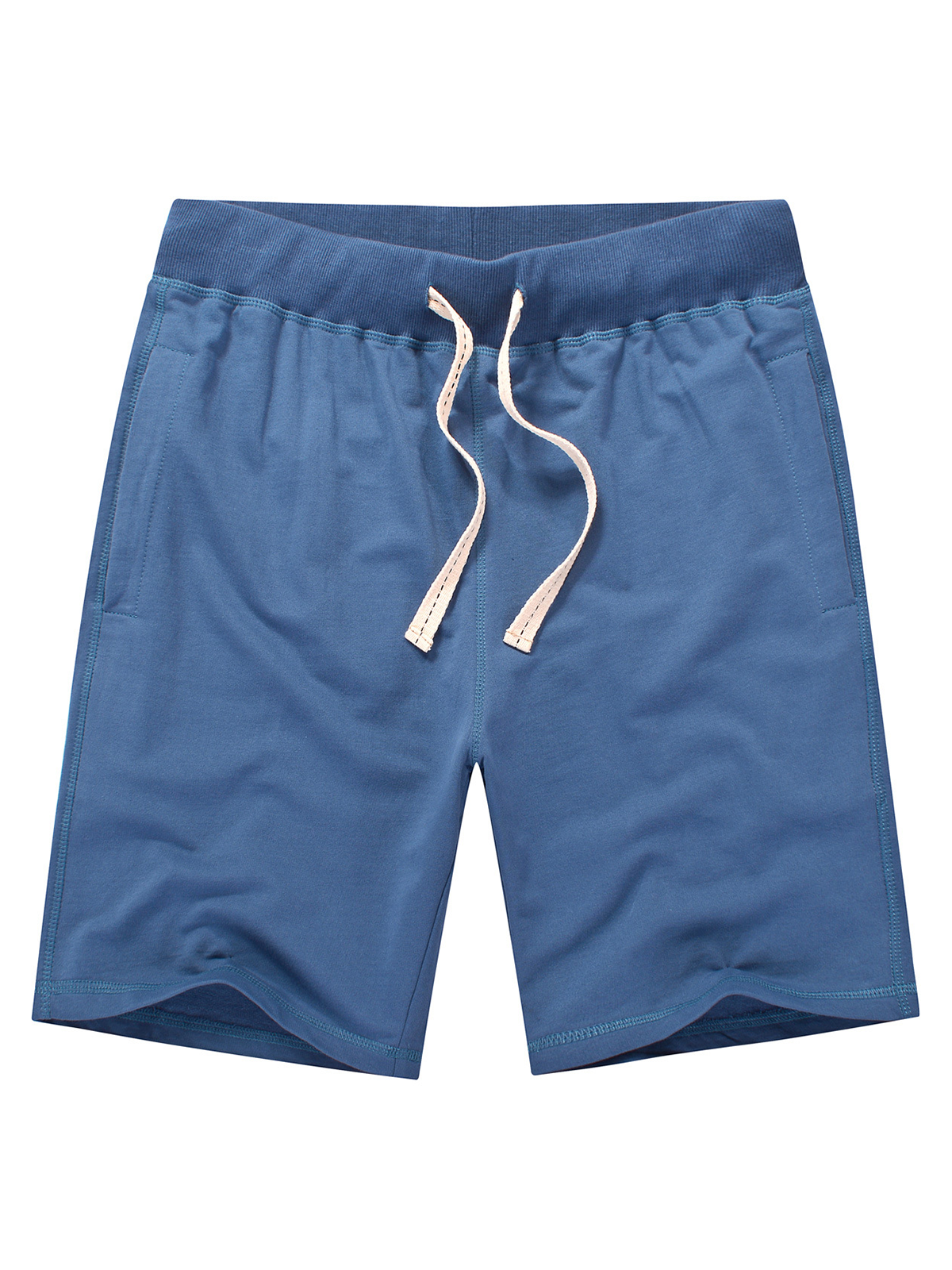 Pantalon de survêtement en coton pour hommes, décontracté, couleur unie, respirant, Sport court, été