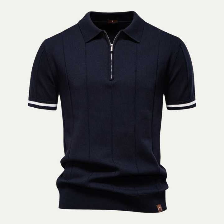 Le Polo Slim Fit à Zip pour Homme San Marino