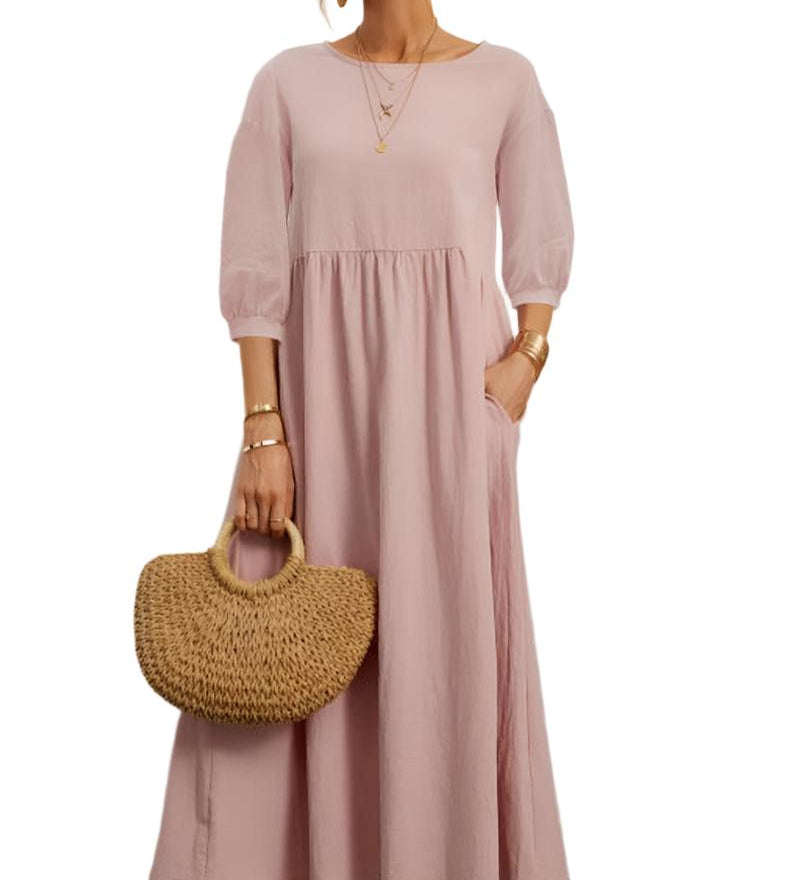 Flore | Robe en Coton et Lin pour Femmes