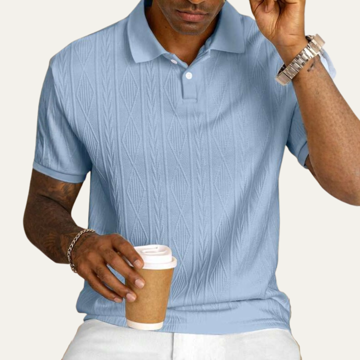 Le Polo Tendance Texturé à Boutons pour Hommes Willowstone Ridge