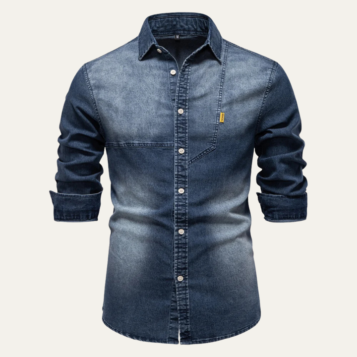 La chemise en denim pour homme Meadowford, coupe slim style cowboy
