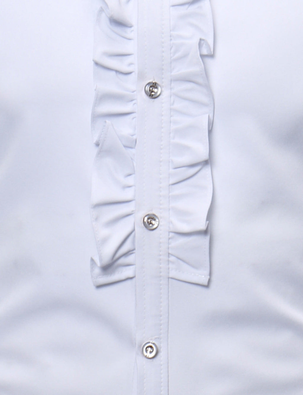 Chemise de smoking à manches longues en dentelle à col montant pour hommes