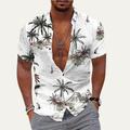 La Chemise de Plage Hawaïenne à Imprimé Coco Tropical Classique pour Homme Willowrun