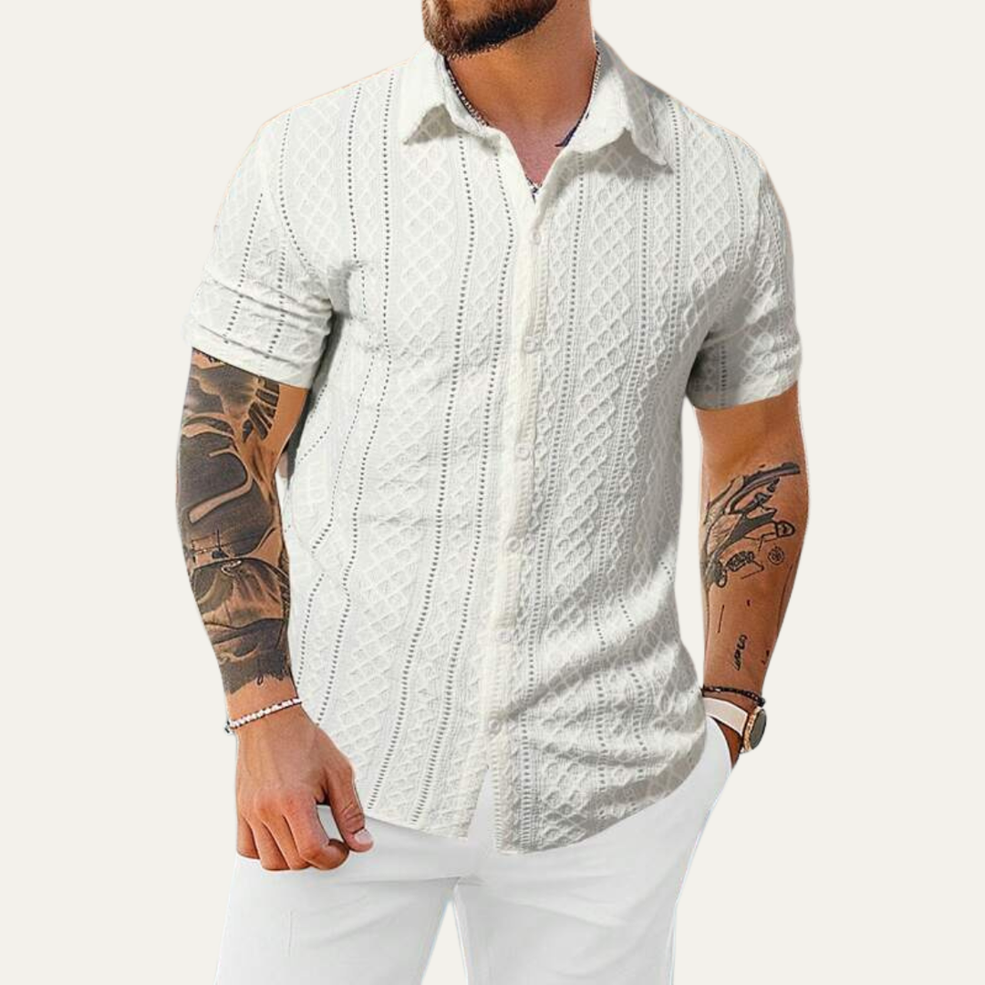 La chemise décontractée à boutons texturée pour hommes Timberlake Ridge