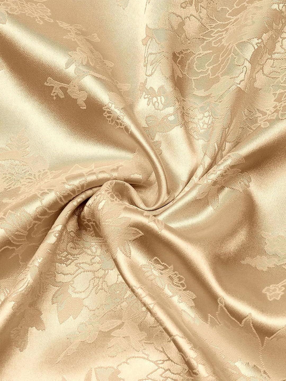 Chemise à manches courtes en satin de soie à poches et jacquard floral pour homme