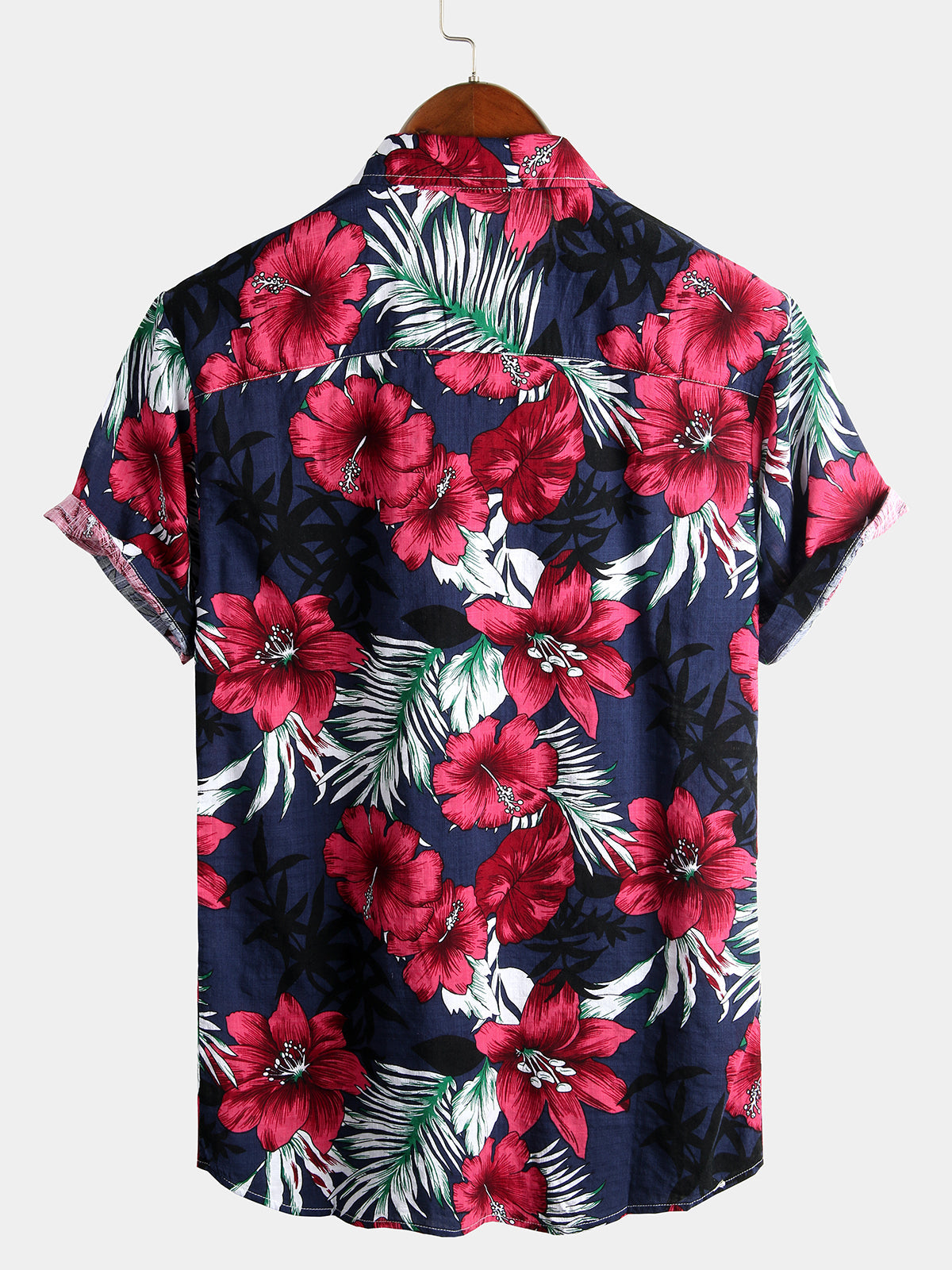 Chemise à Manches Courtes à Fleurs pour Homme