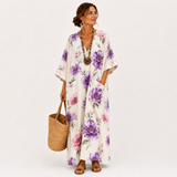 Caftan Inés Blanc Floral