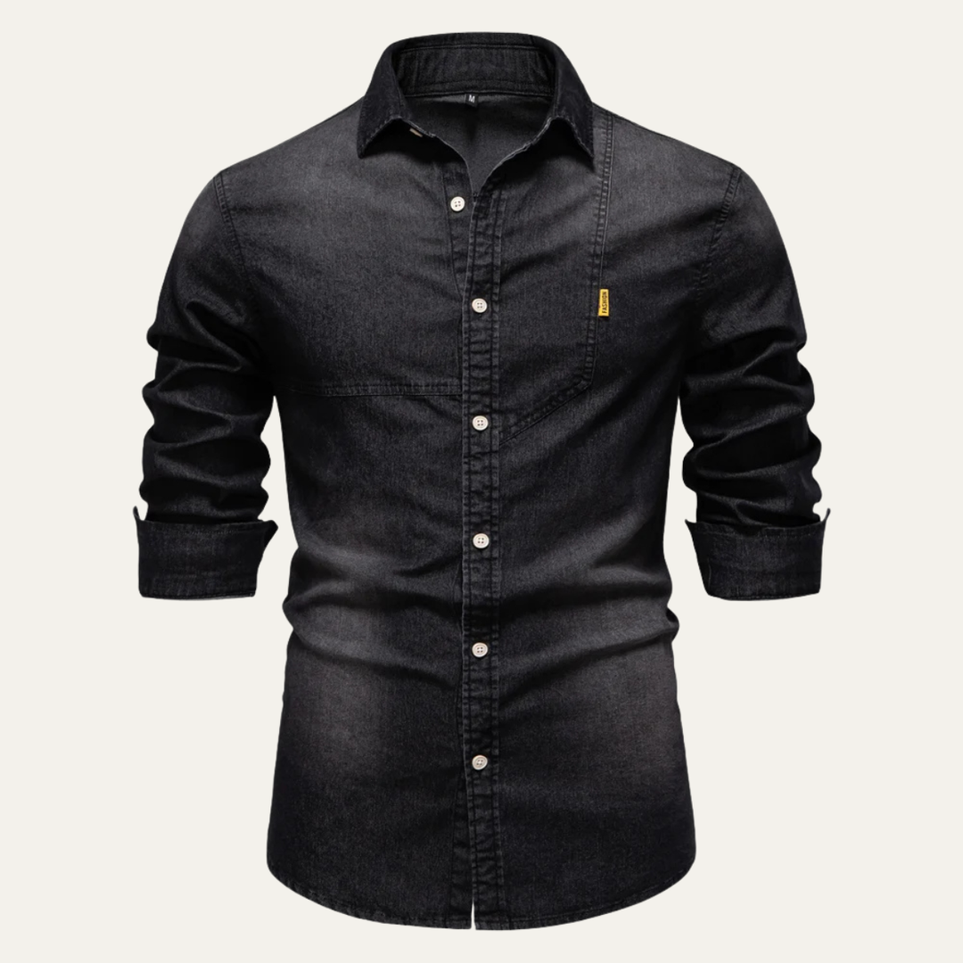 La chemise en denim pour homme Meadowford, coupe slim style cowboy