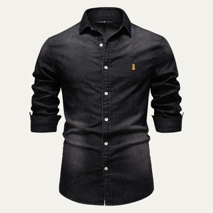 La chemise en denim pour homme Meadowford, coupe slim style cowboy