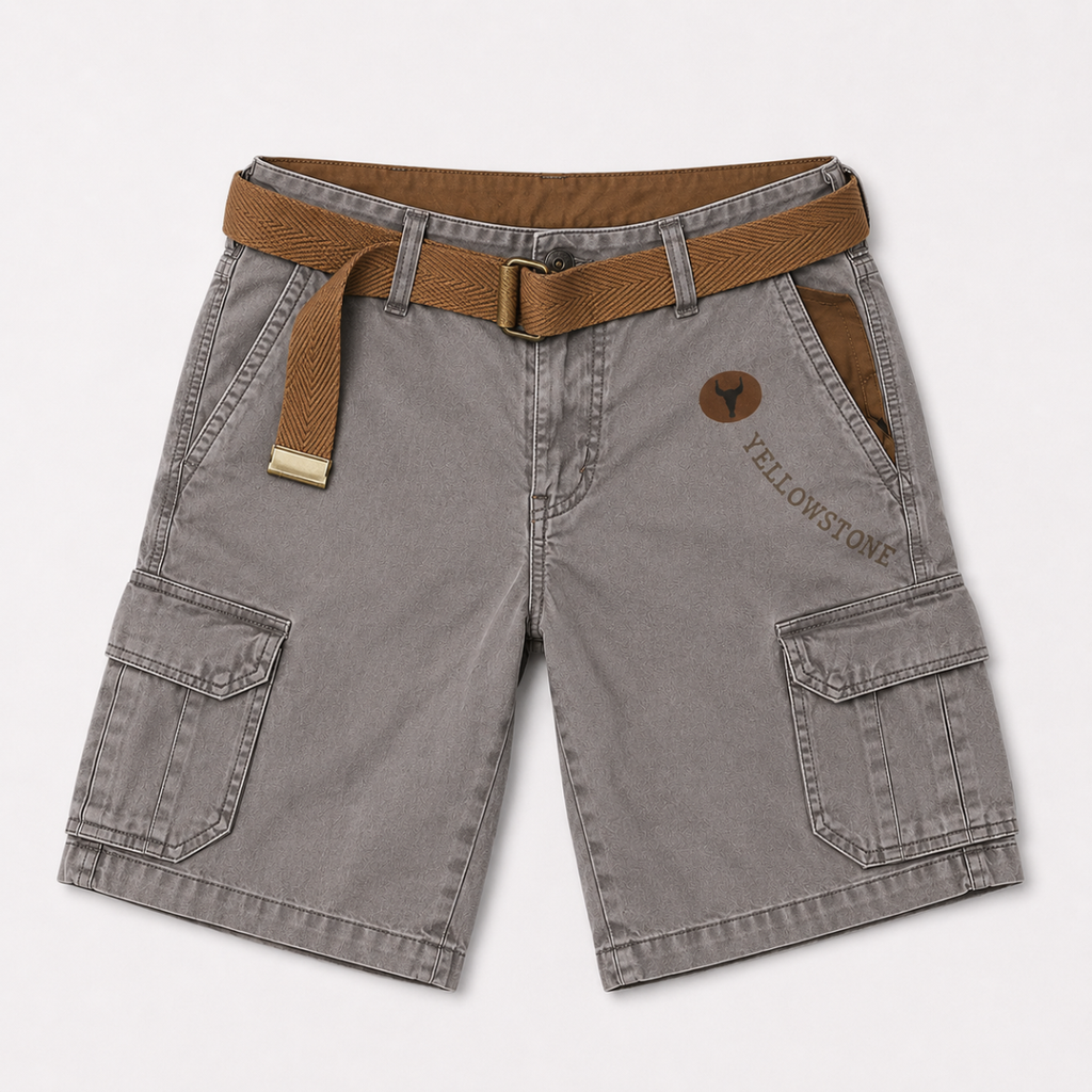 Shorts cargo tactiques multi-poches pour hommes Harrington avec ceinture