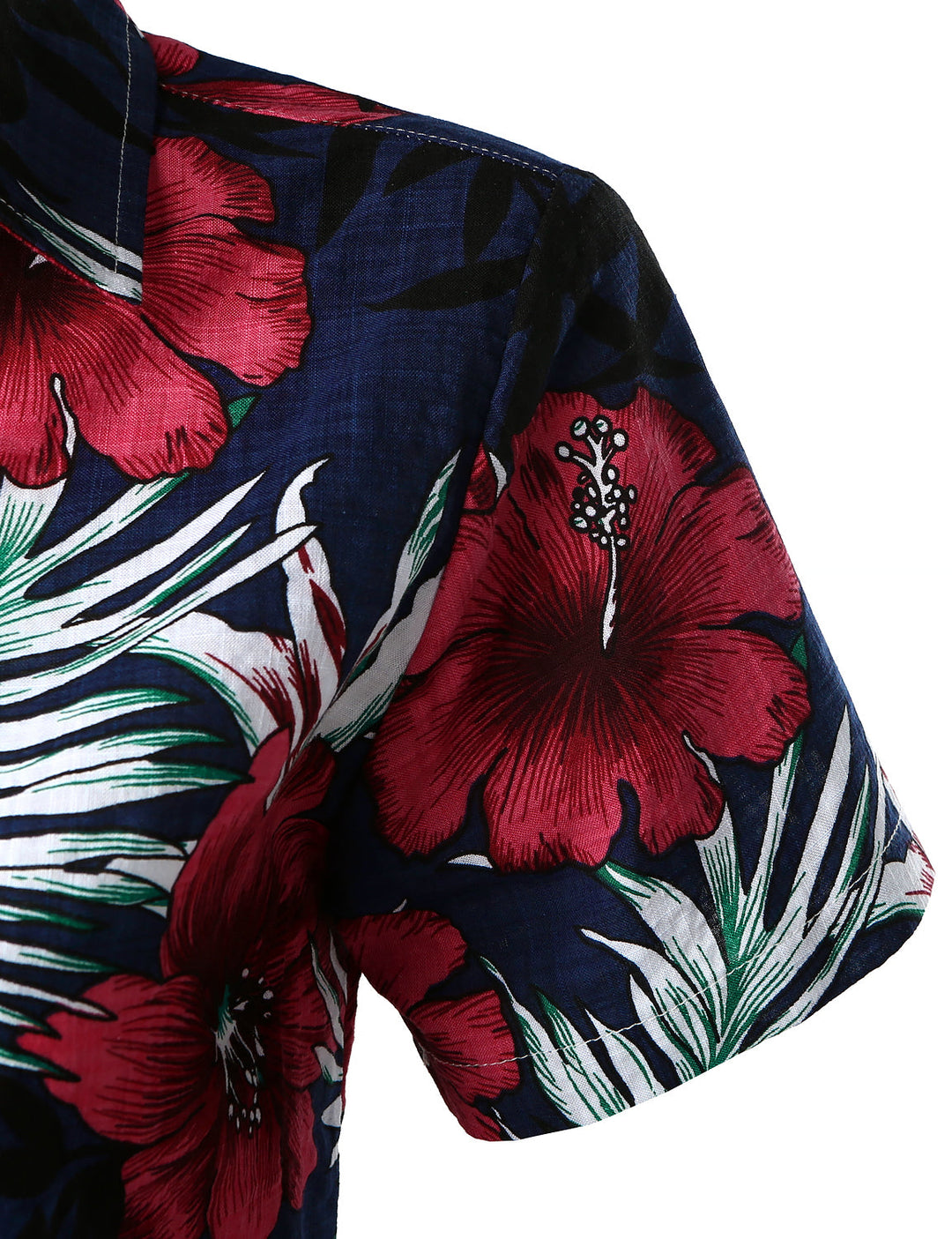 Chemisier imprimé Floral pour femmes, chemise hawaïenne en coton à manches courtes, chemise Aloha de plage et d&