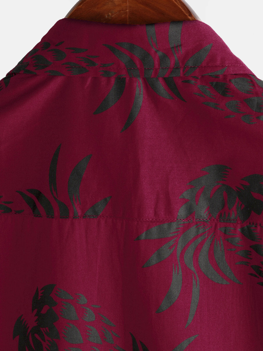 Chemise hawaïenne boutonnée à manches courtes en coton imprimé ananas pour homme