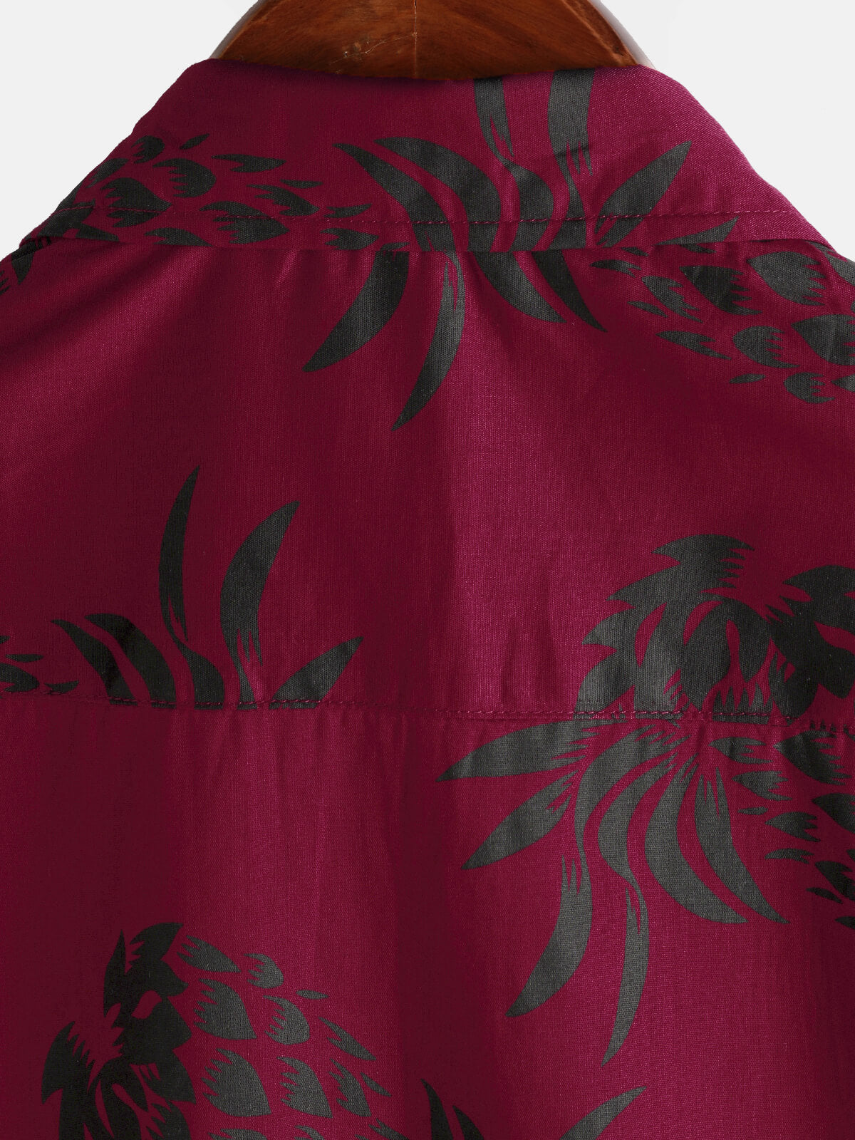 Chemise hawaïenne boutonnée à manches courtes en coton imprimé ananas pour homme