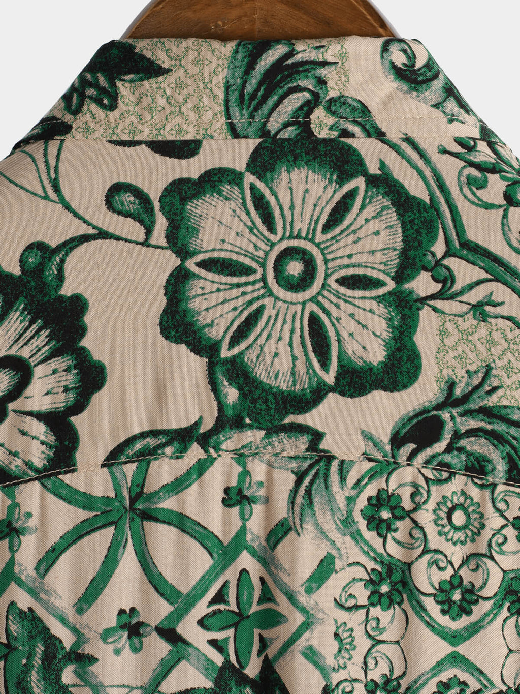 Chemise hawaïenne à manches courtes et à imprimé floral pour homme style vintage respirante style vacances