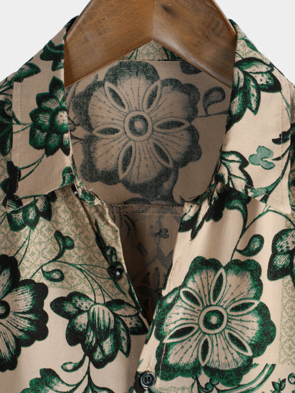 Chemise hawaïenne à manches courtes et à imprimé floral pour homme style vintage respirante style vacances