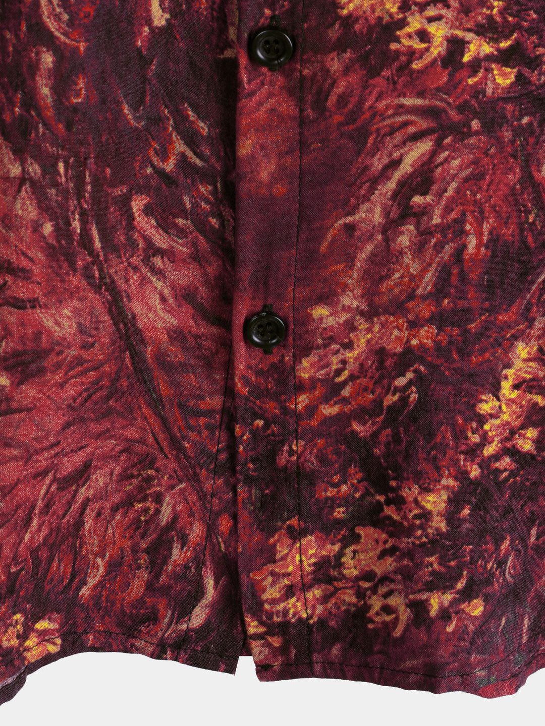 Chemise hawaïenne respirante à manches courtes pour homme, style rétro rouge
