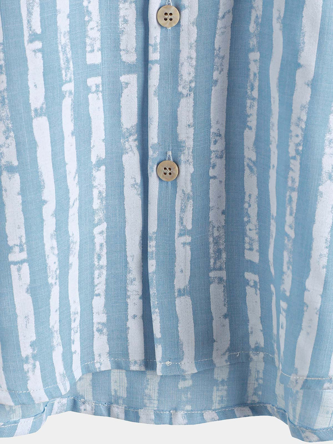 Chemise hawaïenne décontractée à rayures et manches courtes pour homme