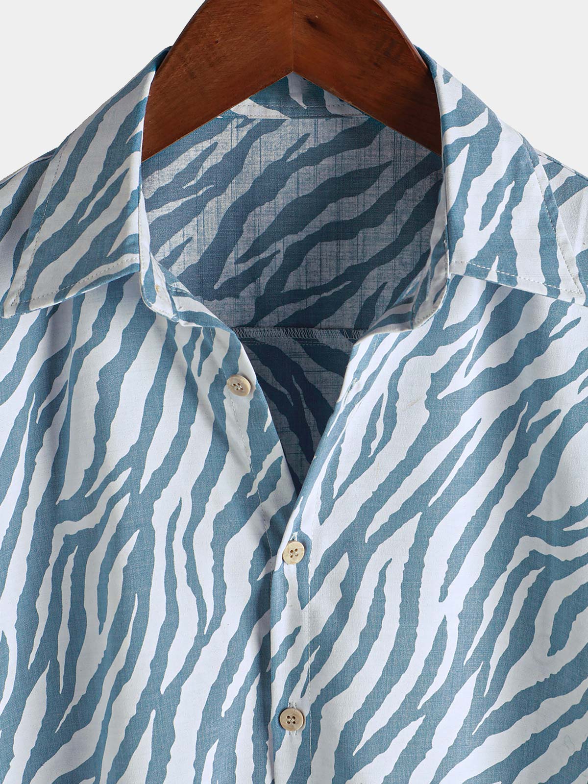 Chemise hawaïenne décontractée à manches courtes et boutons pour homme