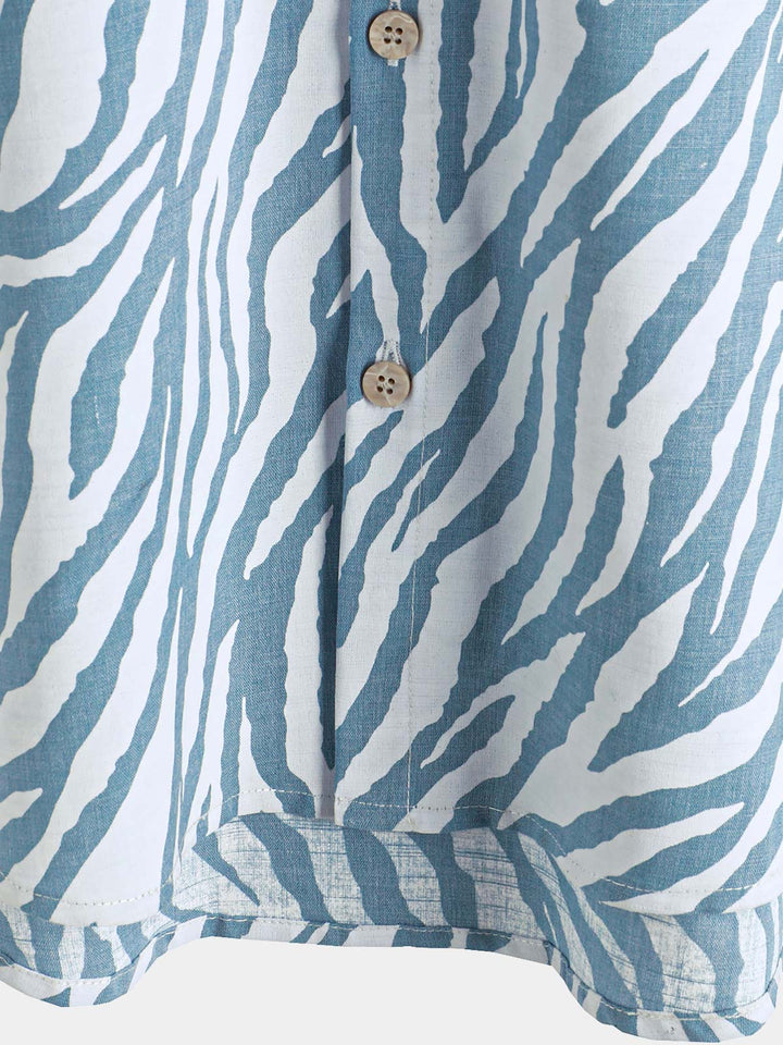 Chemise hawaïenne décontractée à manches courtes et boutons pour homme