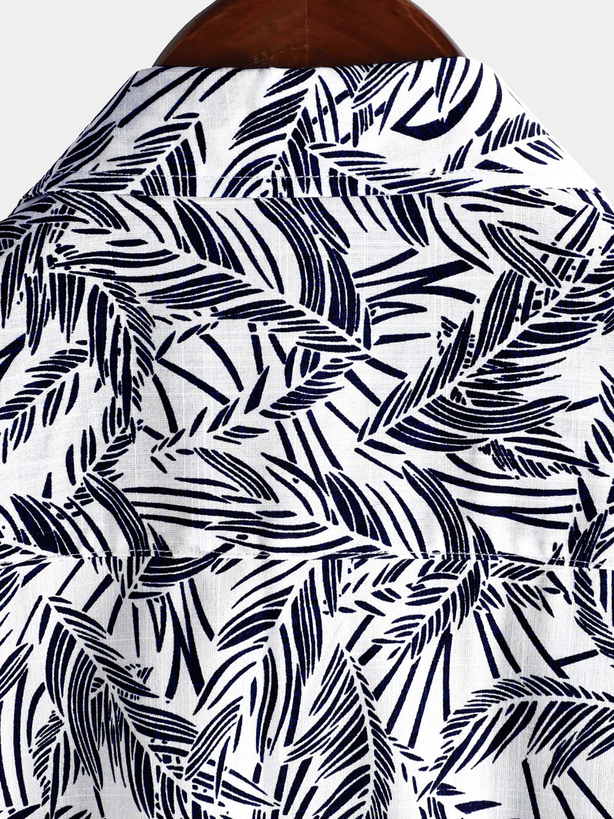 Chemise d'été boutonnée à manches courtes bleu tropical pour homme