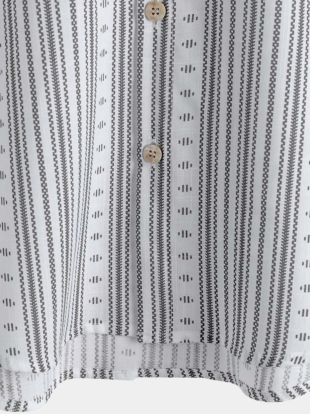 Chemise boutonnée décontractée à manches courtes et rayures pour homme