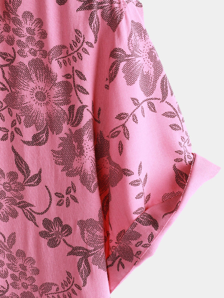 Rosaire — Chemise Hawaïenne Rosée
