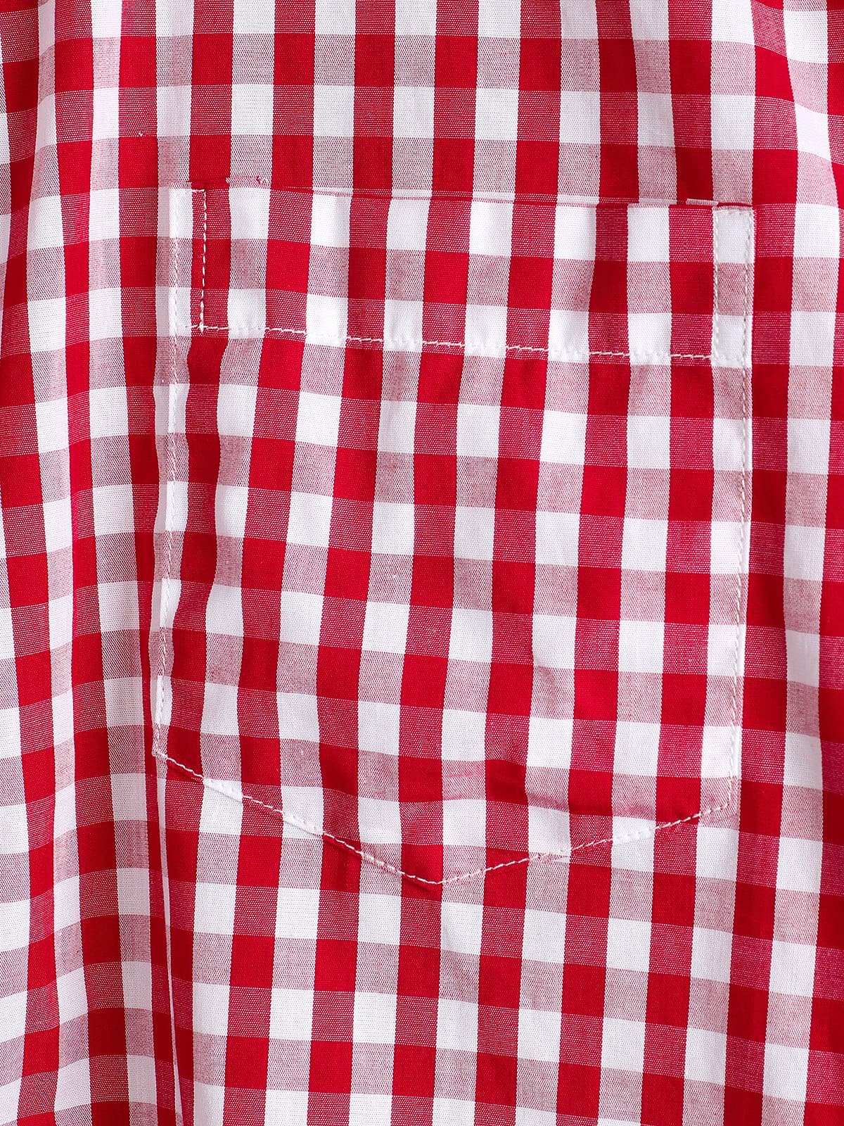 Chemise coupe classique en coton à carreaux