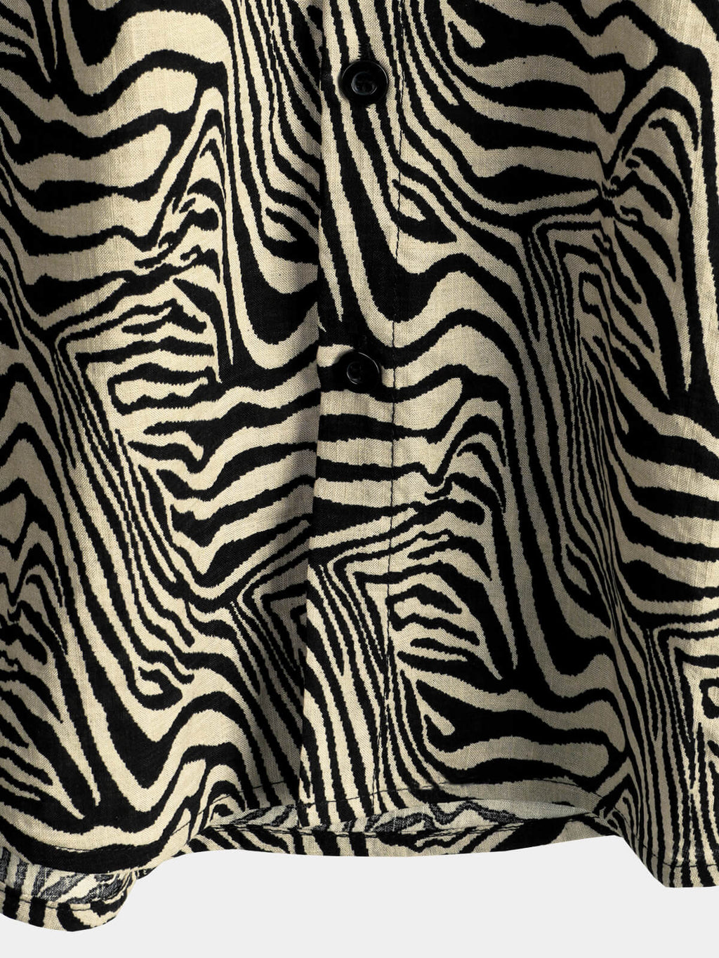 Chemise d'Homme Vintage d'Été avec Imprimé de Tigre, Fraîche pour des Vacances à la Plage, à Manches Courtes et Boutons